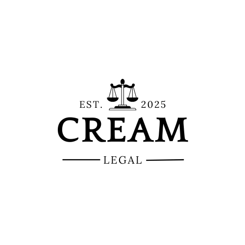 Cream Legal Logo